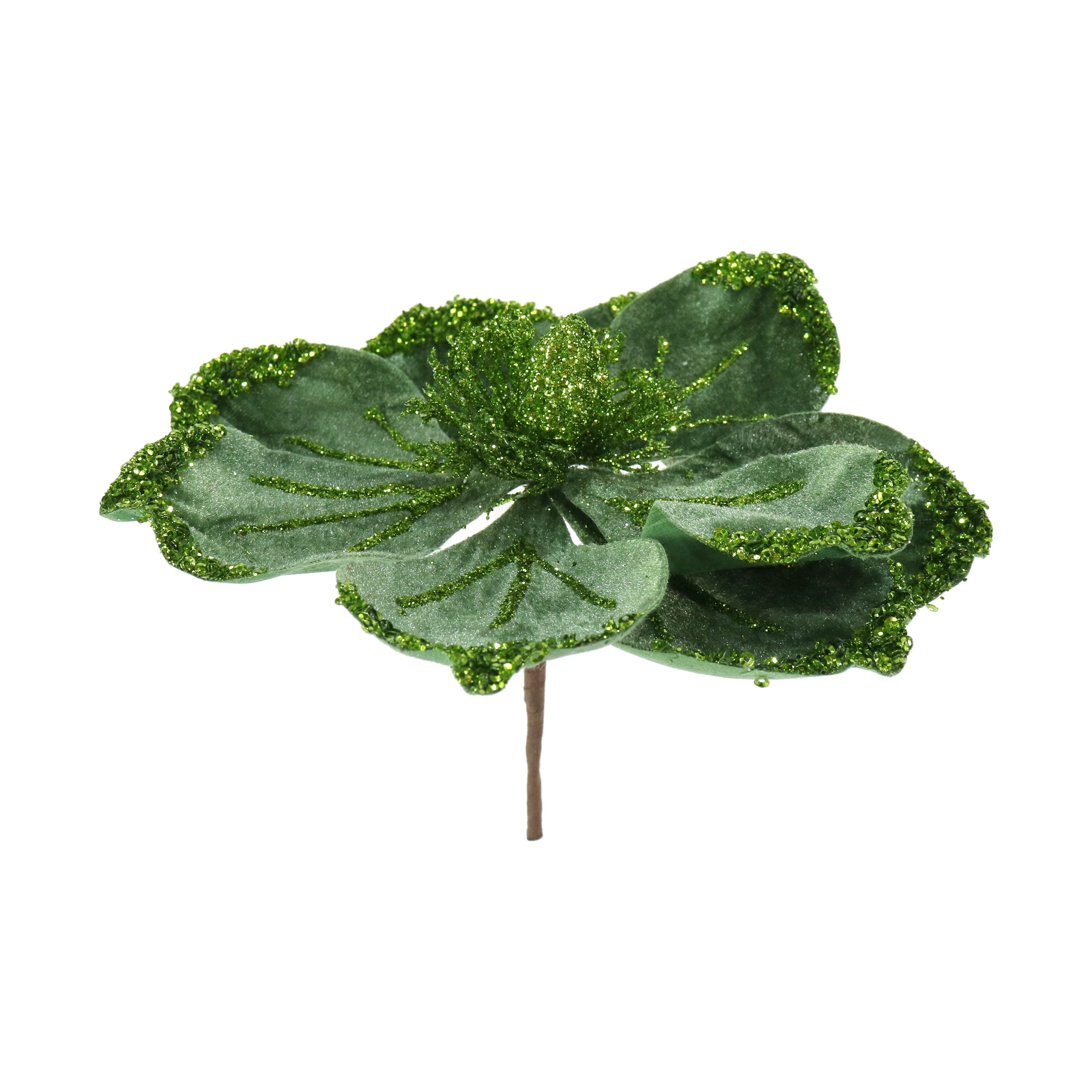 Christmas Magnolia Clip - Glitter - Dollars and Sense