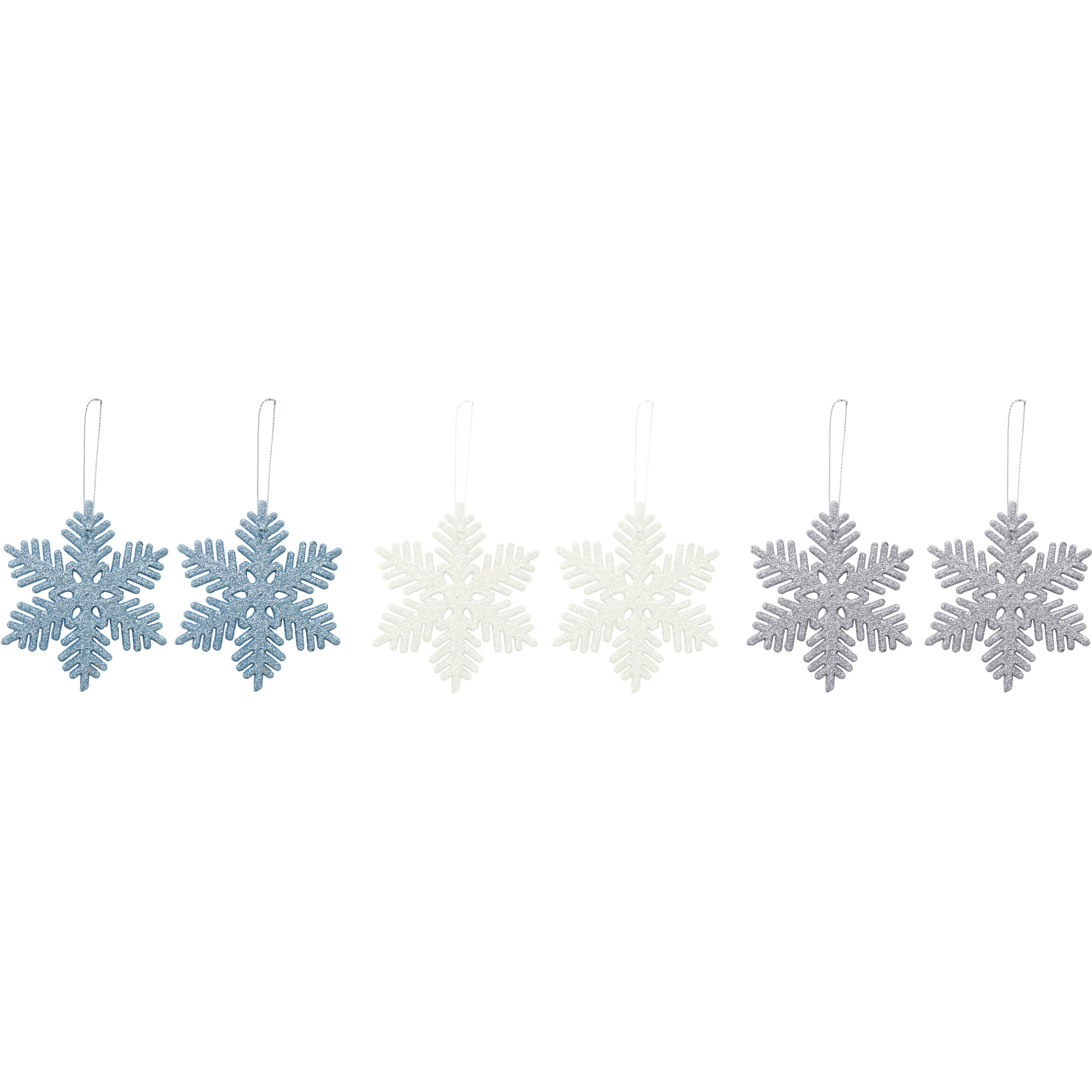 Hanging Snowflake Decoration 3pk Default Title