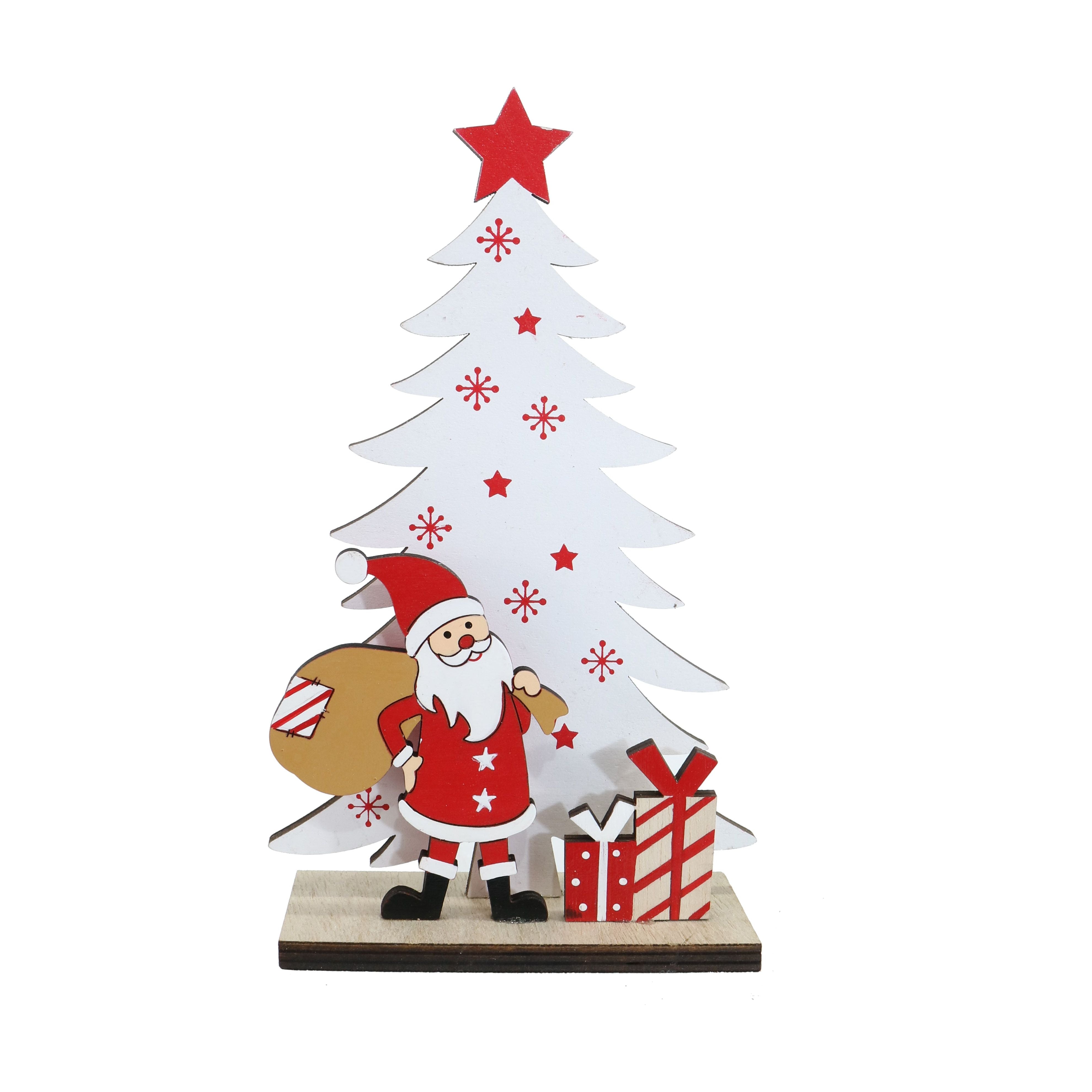 Christmas Table Tree With Santa - Dollars and Sense