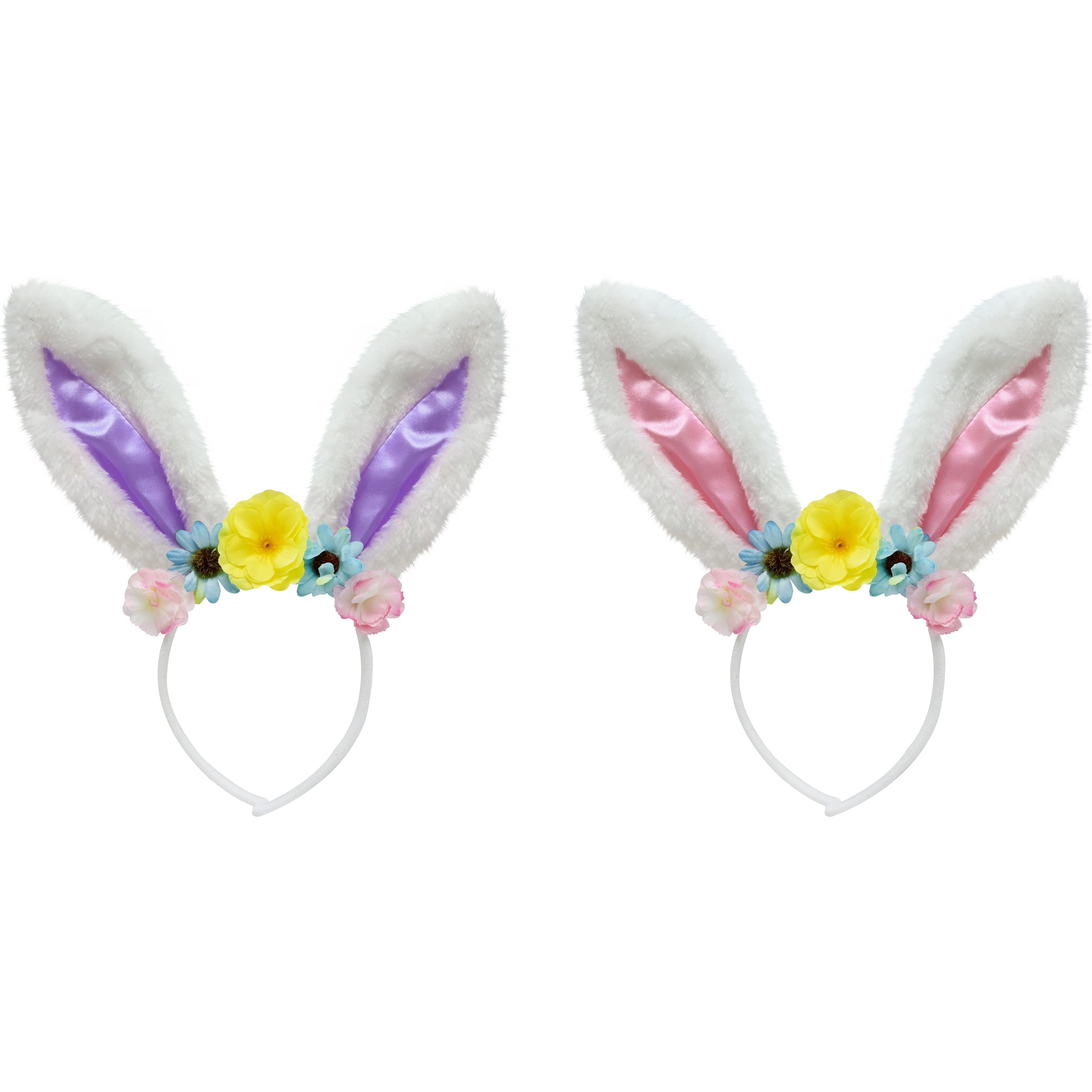 Easter Headband Floral Bunny Ears - Assorted - Dollars and Sense