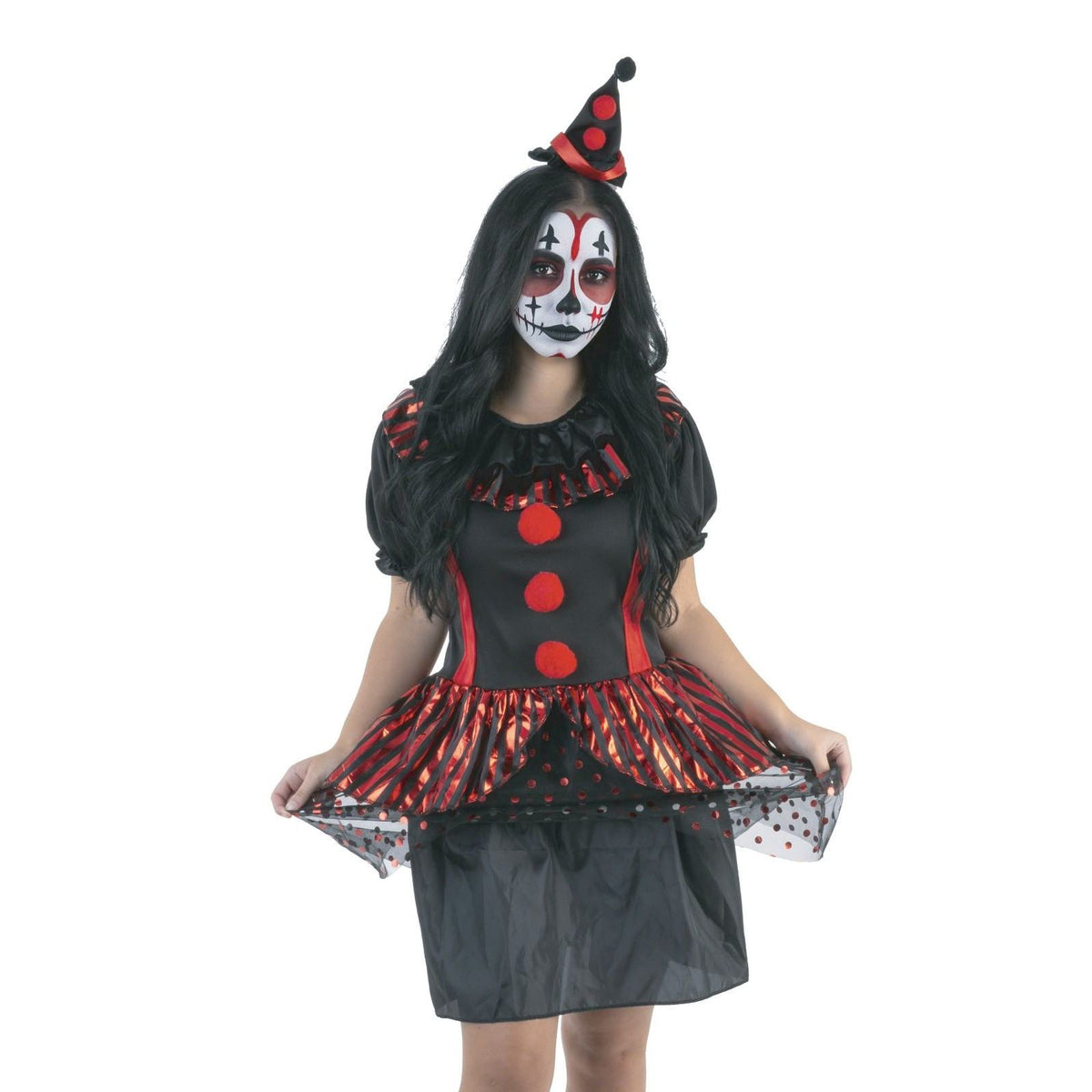Adults' Twisted Dark Clown Halloween Costume