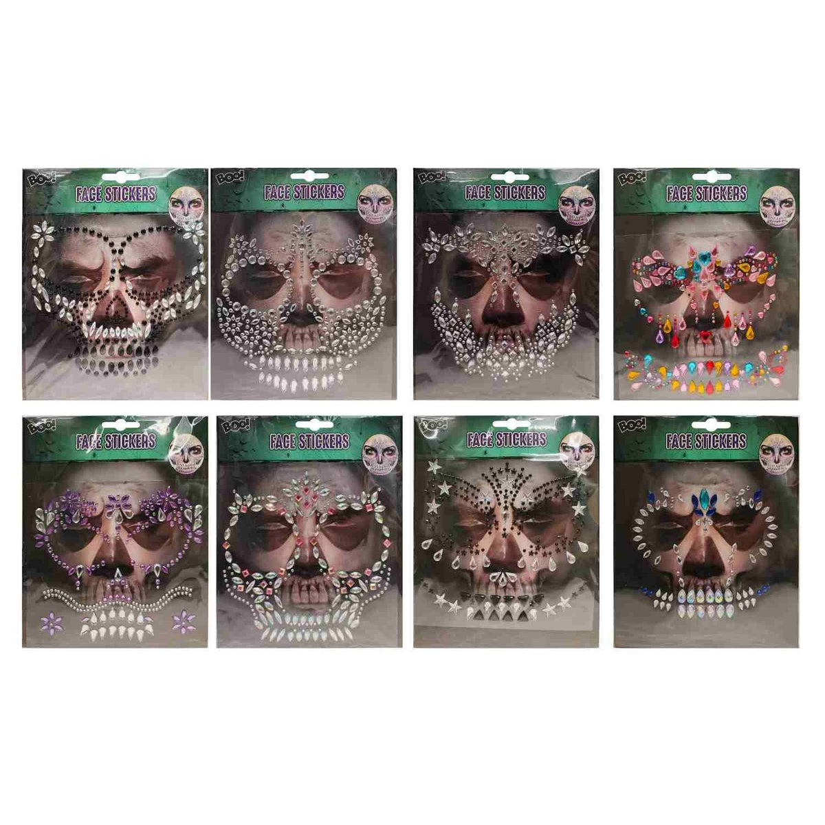 Face Gem Stickers - Assorted