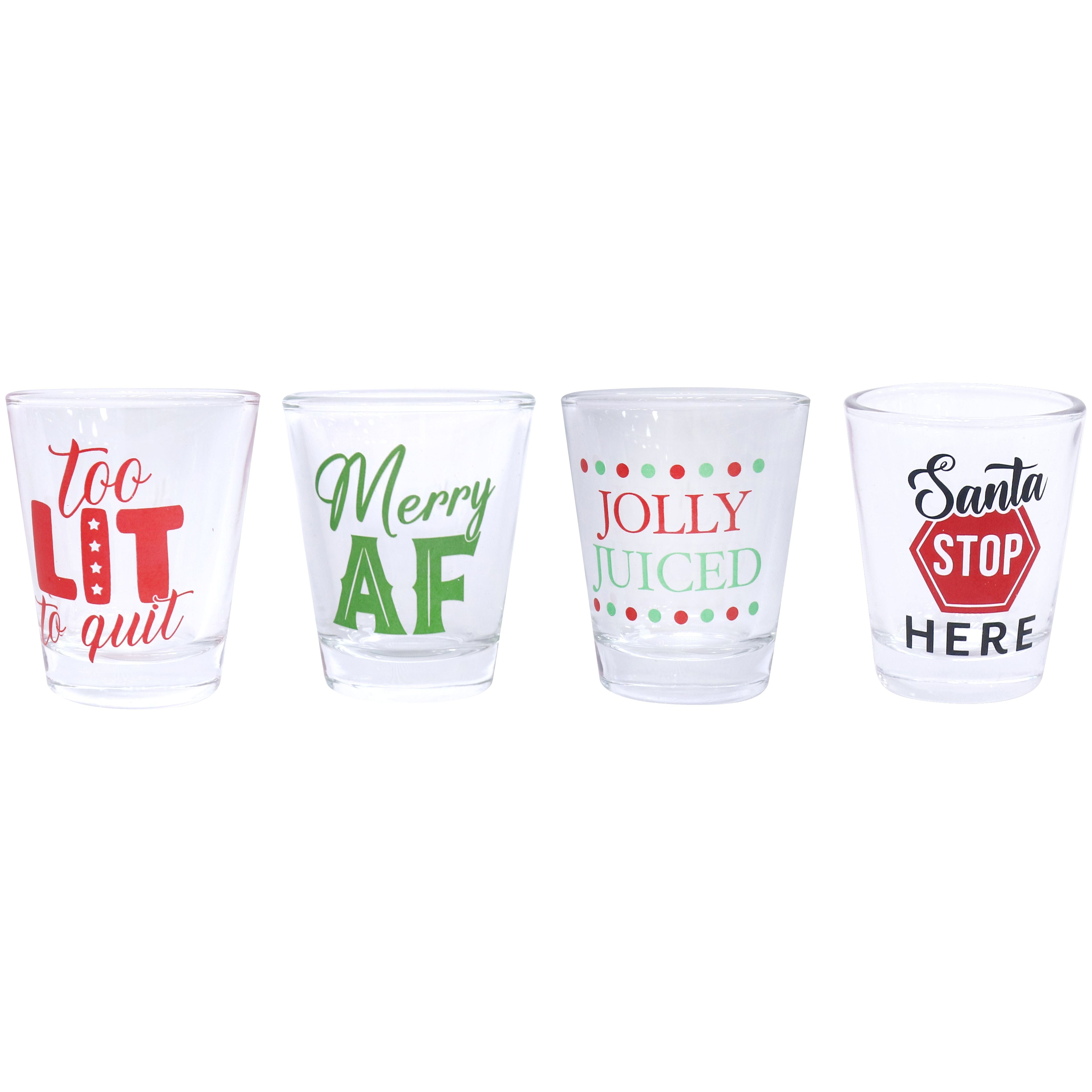 Christmas - Shot Glass - Dollars and Sense