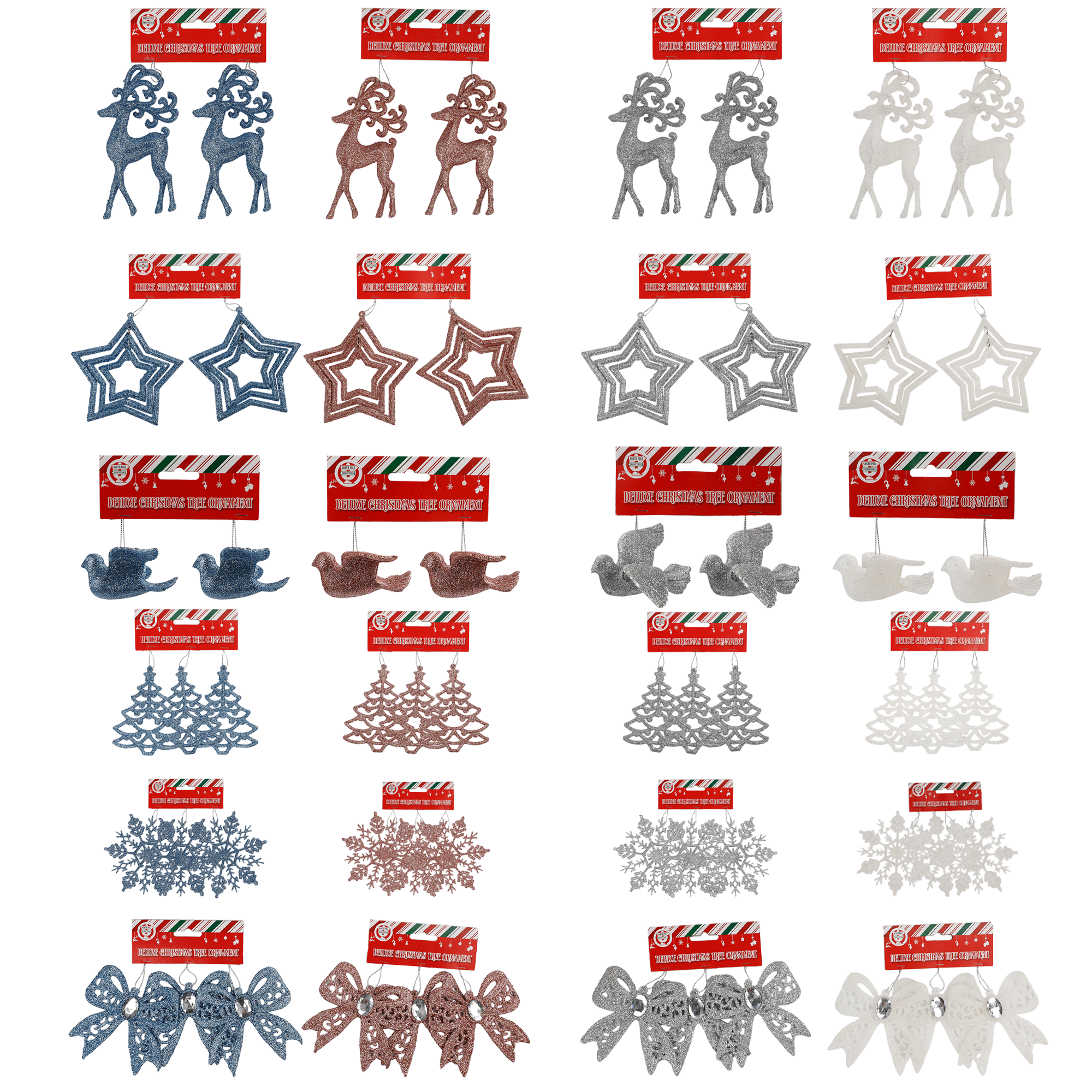 Christmas Tree Deco Multipack Mix B