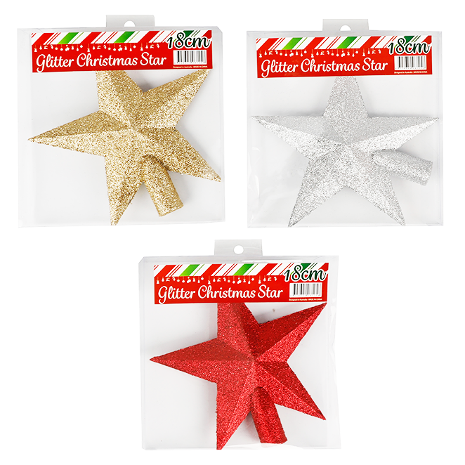 Glitter Star 18cm