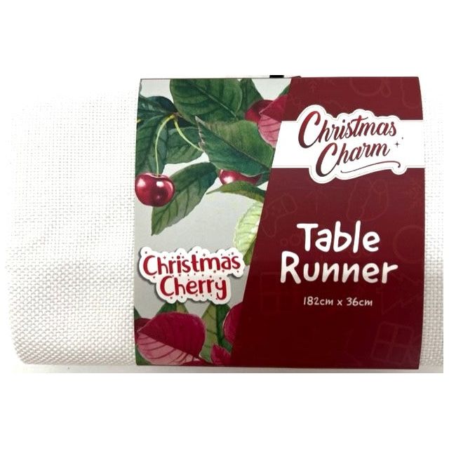 Christmas Cherries - Table Runner - Dollars and Sense