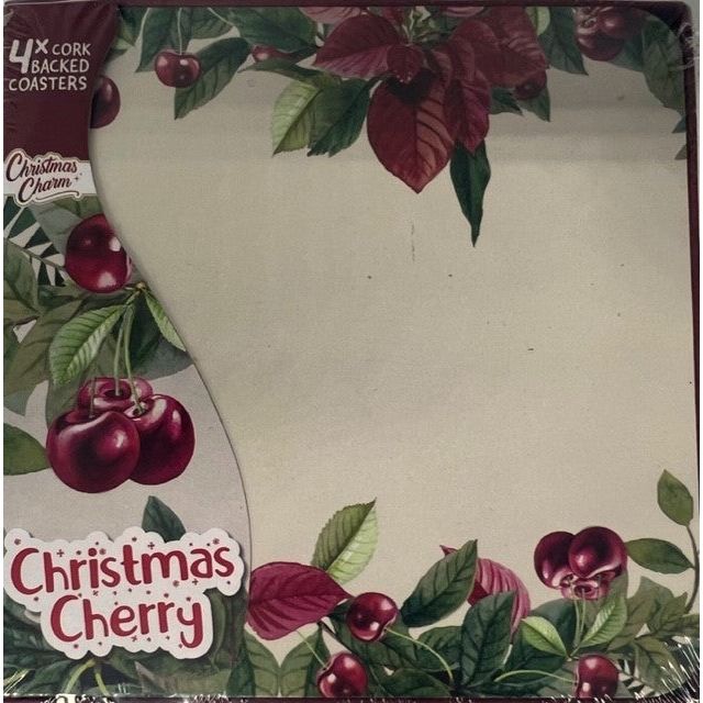 Christmas Cherries - Coasters - Dollars and Sense