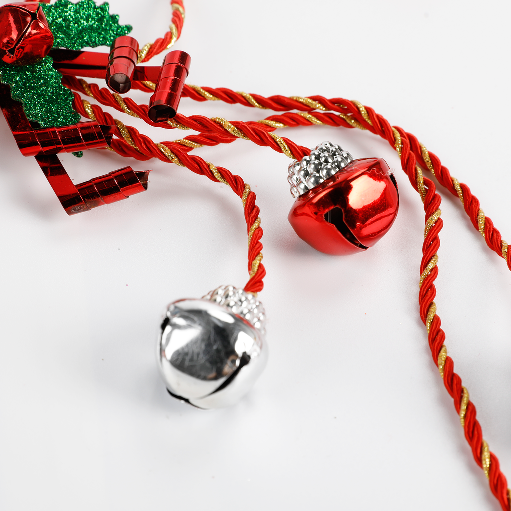 Christmas Door Hanger - 5 Nut Bells - Dollars and Sense