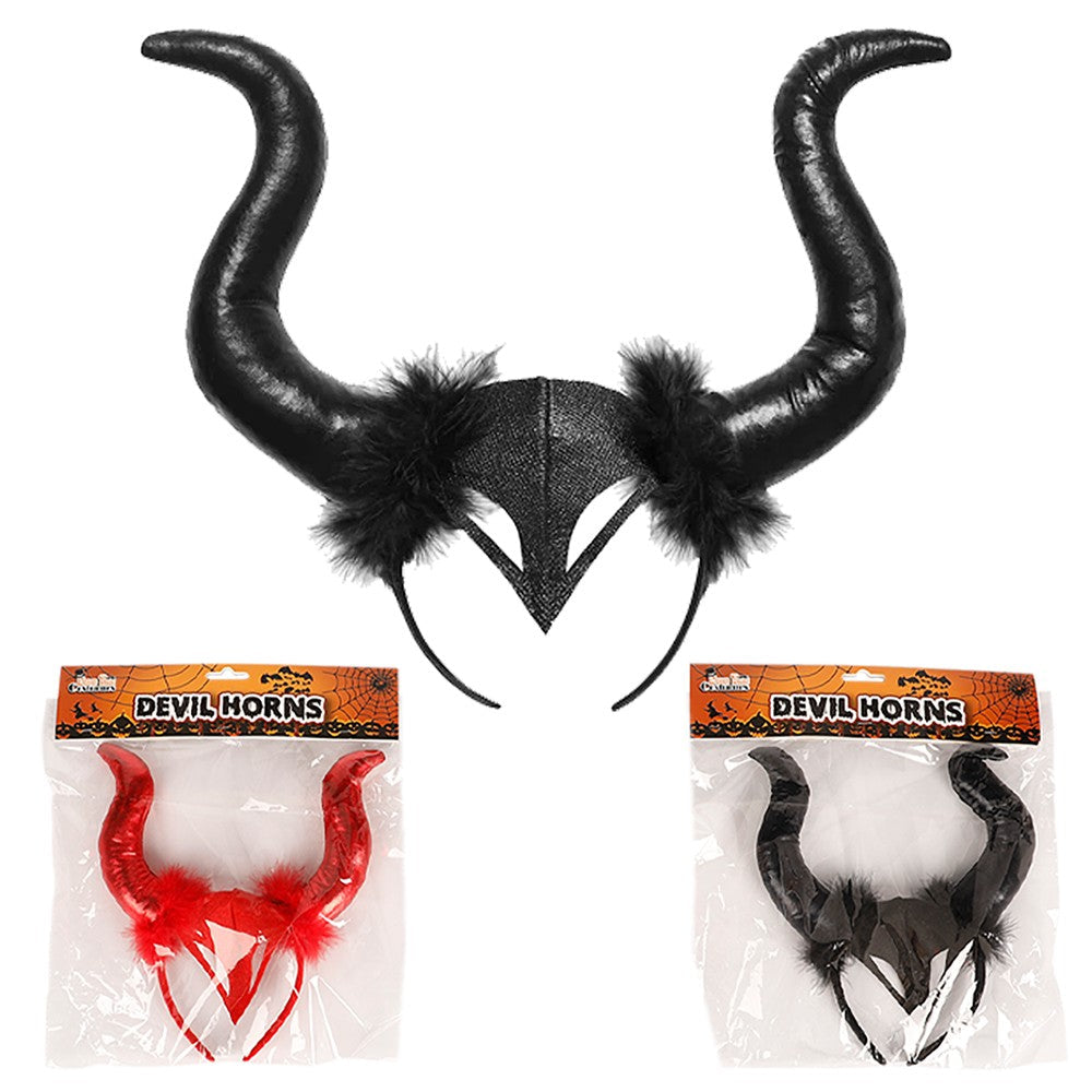 Devil Horns Plush 2 Asst