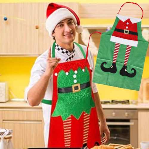 Apron Novelty Adult Elf Santa - Dollars and Sense