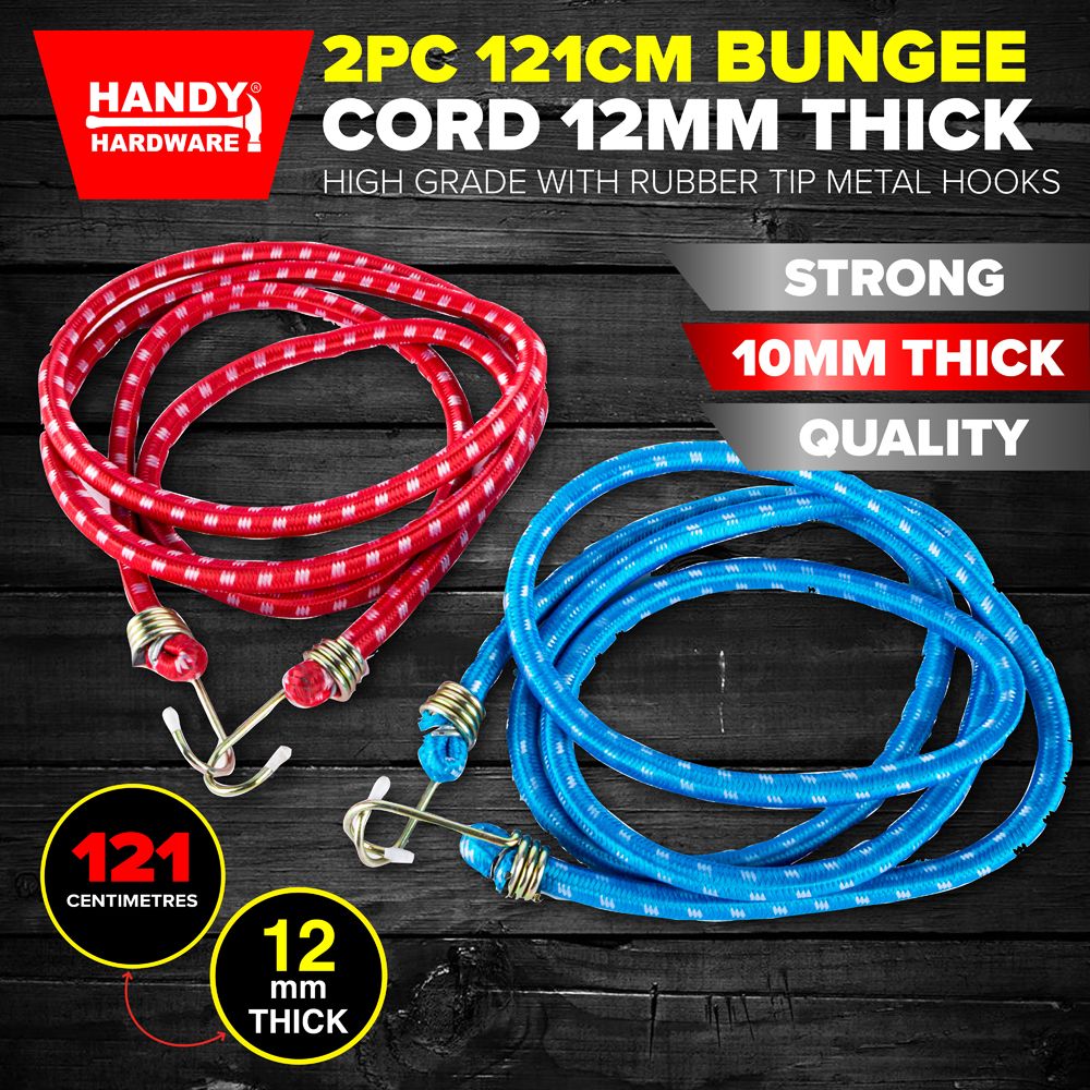 Bungee Cords - Red & Blue - Dollars and Sense