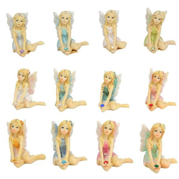 5cm Sitting Birthstone Fairy 12 Asstd - Dollars and Sense