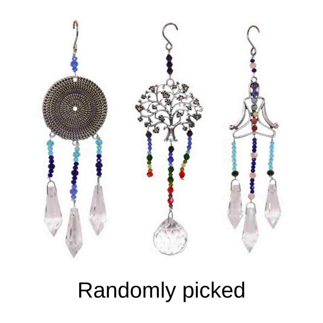 Wellness Crystal Suncatcher 4 Ass - Dollars and Sense