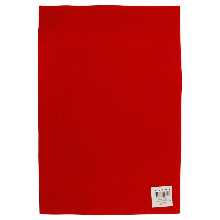 Felt Sheet - Red - Dollars and Sense