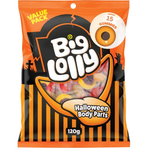 Big Lolly Halloween Body Parts Candy 120g