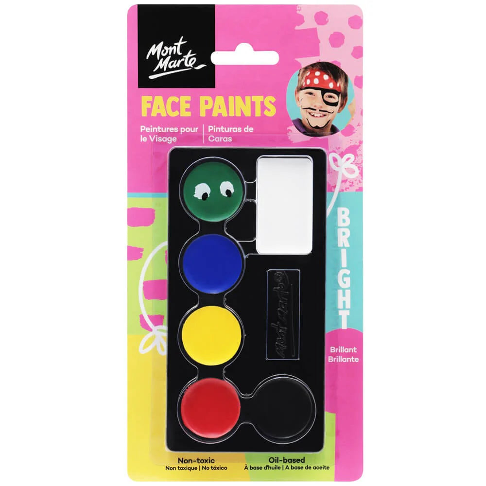 Mont Marte Kids Face Painting Set - Bright - Dollars and Sense
