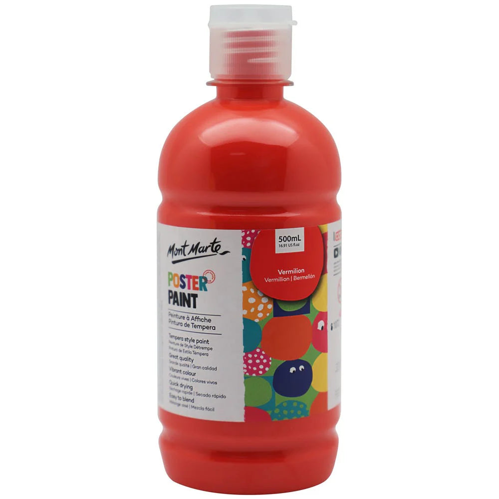 Mont Marte Poster Paint - Vermilion - Dollars and Sense