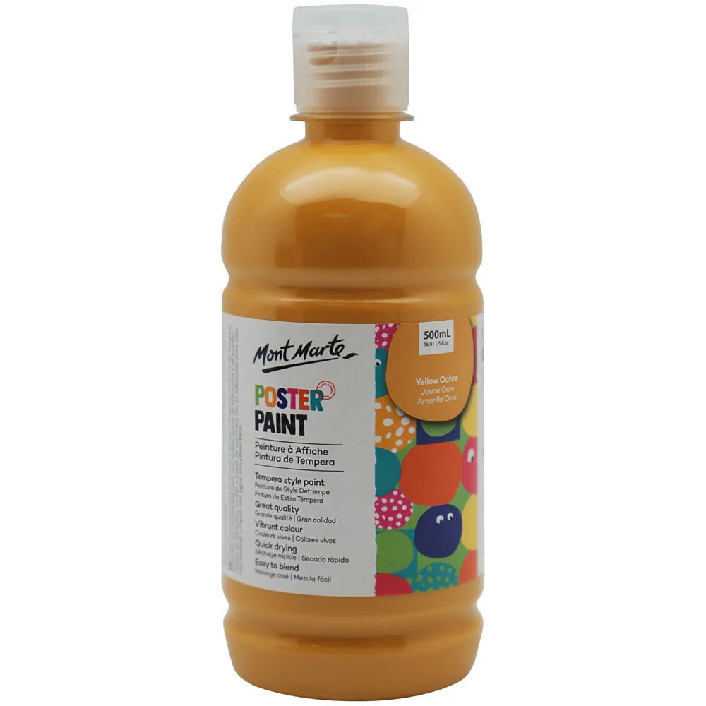 Mont Marte Poster Paint - Yellow Ochre - Dollars and Sense