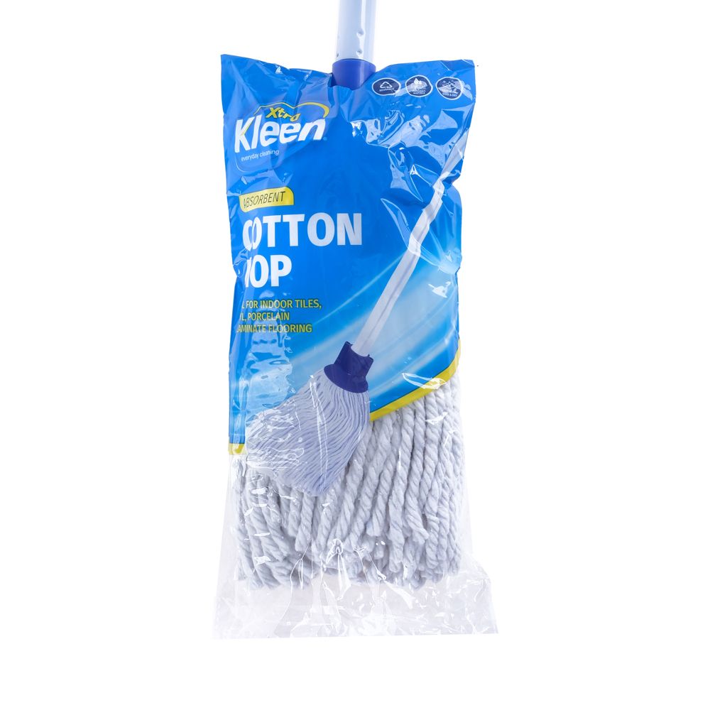 Mop Head with Handle - Cotton - Dollars and Sense