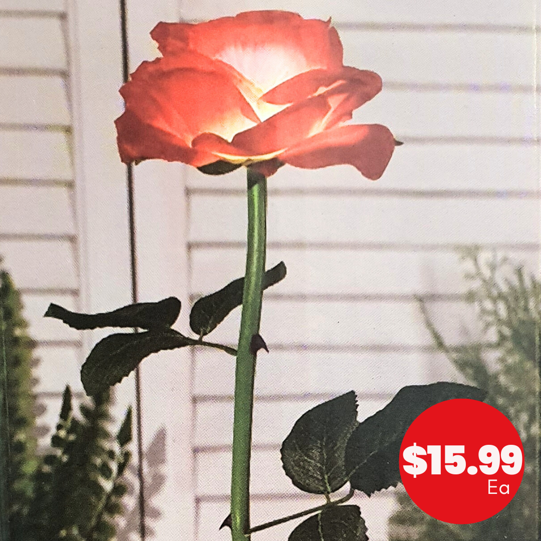Solar Stake Light Roses - Dollars and Sense