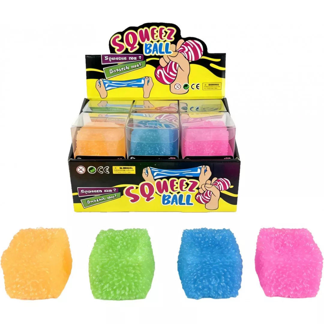Fine Cube Squishy Toy Mixed Colour 5x5cm from Dollars and Sense