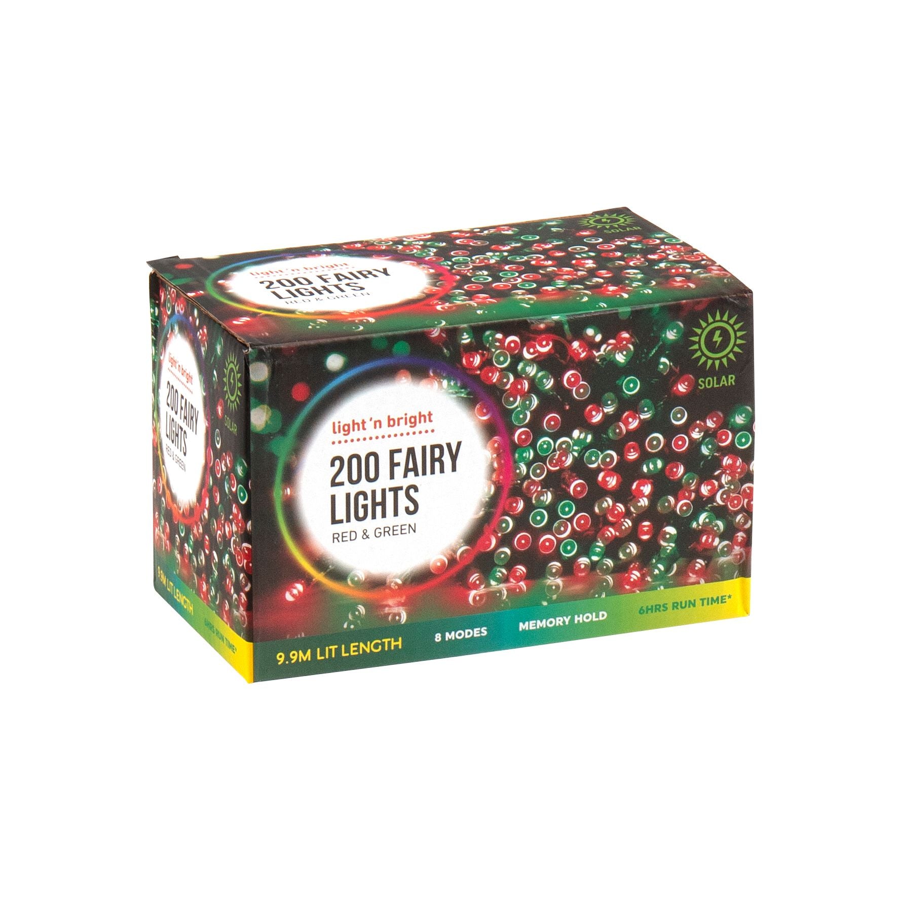 Solar Fairy Lights - Red & Green