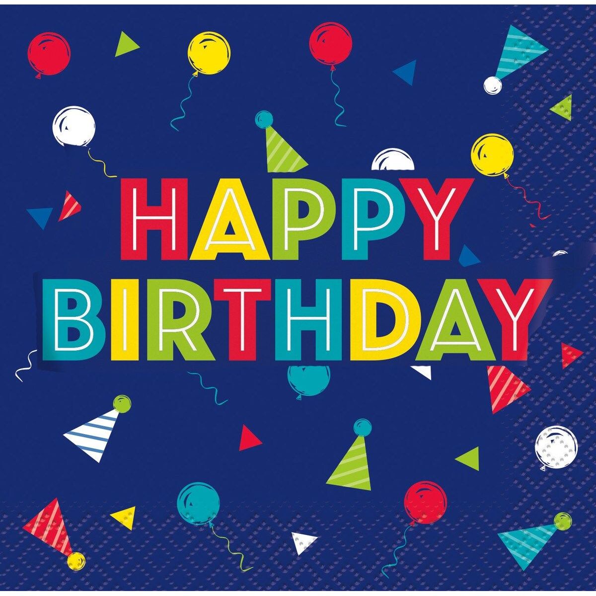 Happy Birthday Lunch Napkins - Peppy - Dollars and Sense