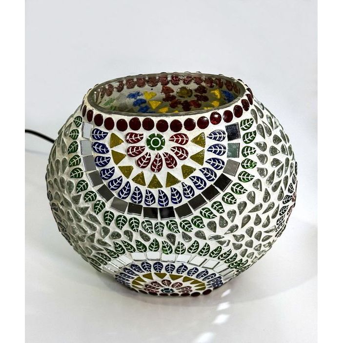 Glass Mosaic - Oval Vase - Dollars and Sense