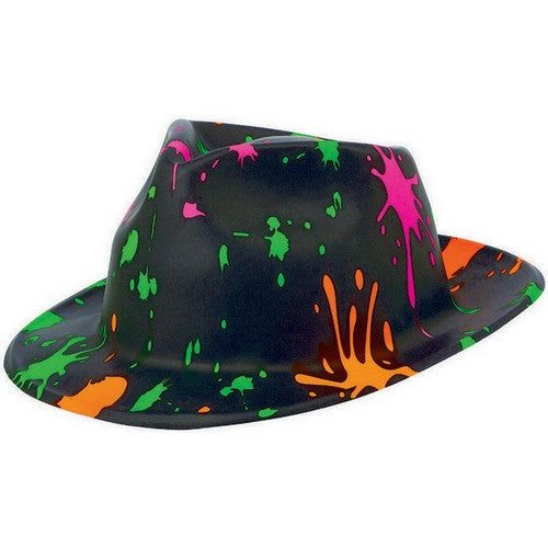 Totally 80s Painted Fedora Hat Default Title
