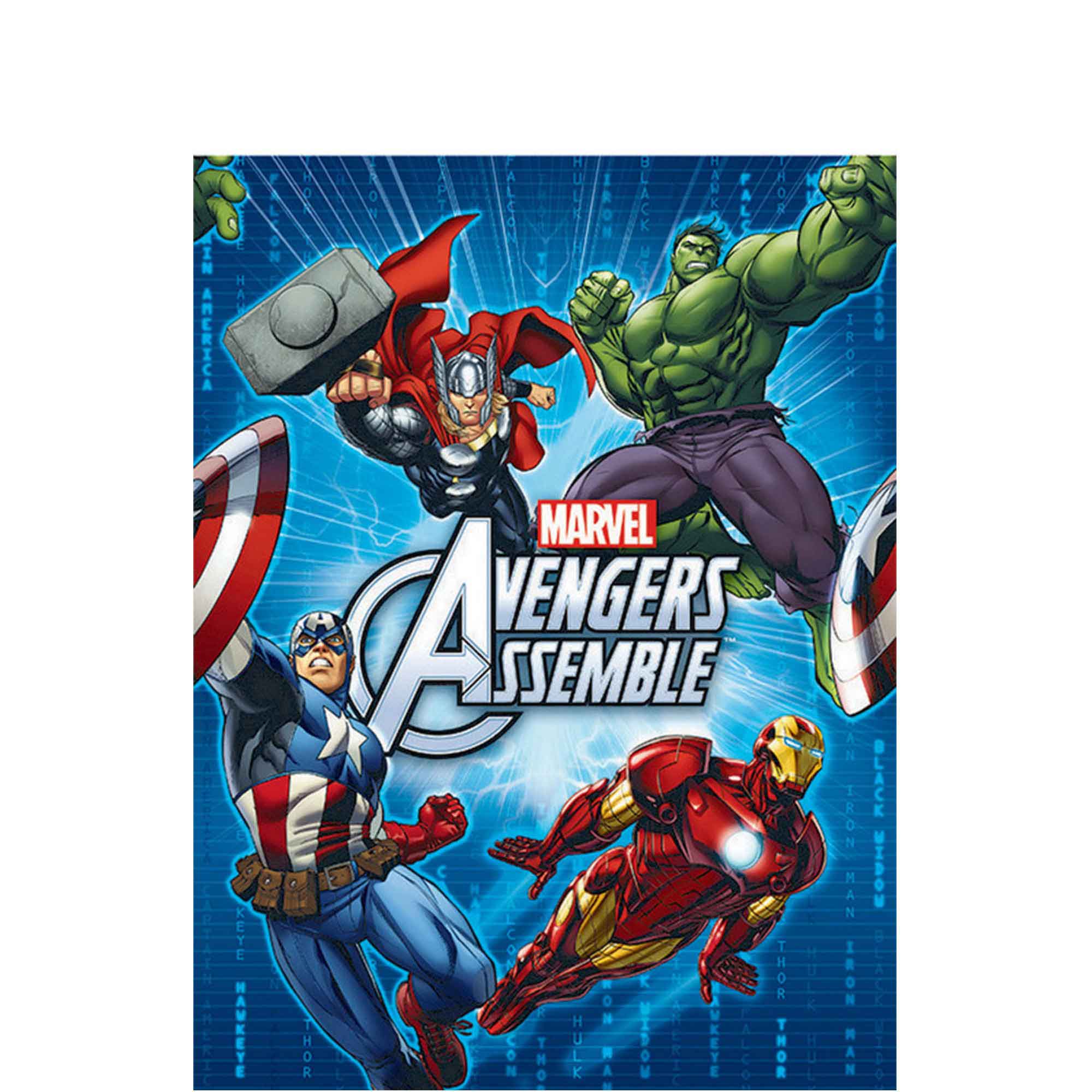Marvel Avengers Assemble Tablecover Plastic - 1.37x2.43m Default Title