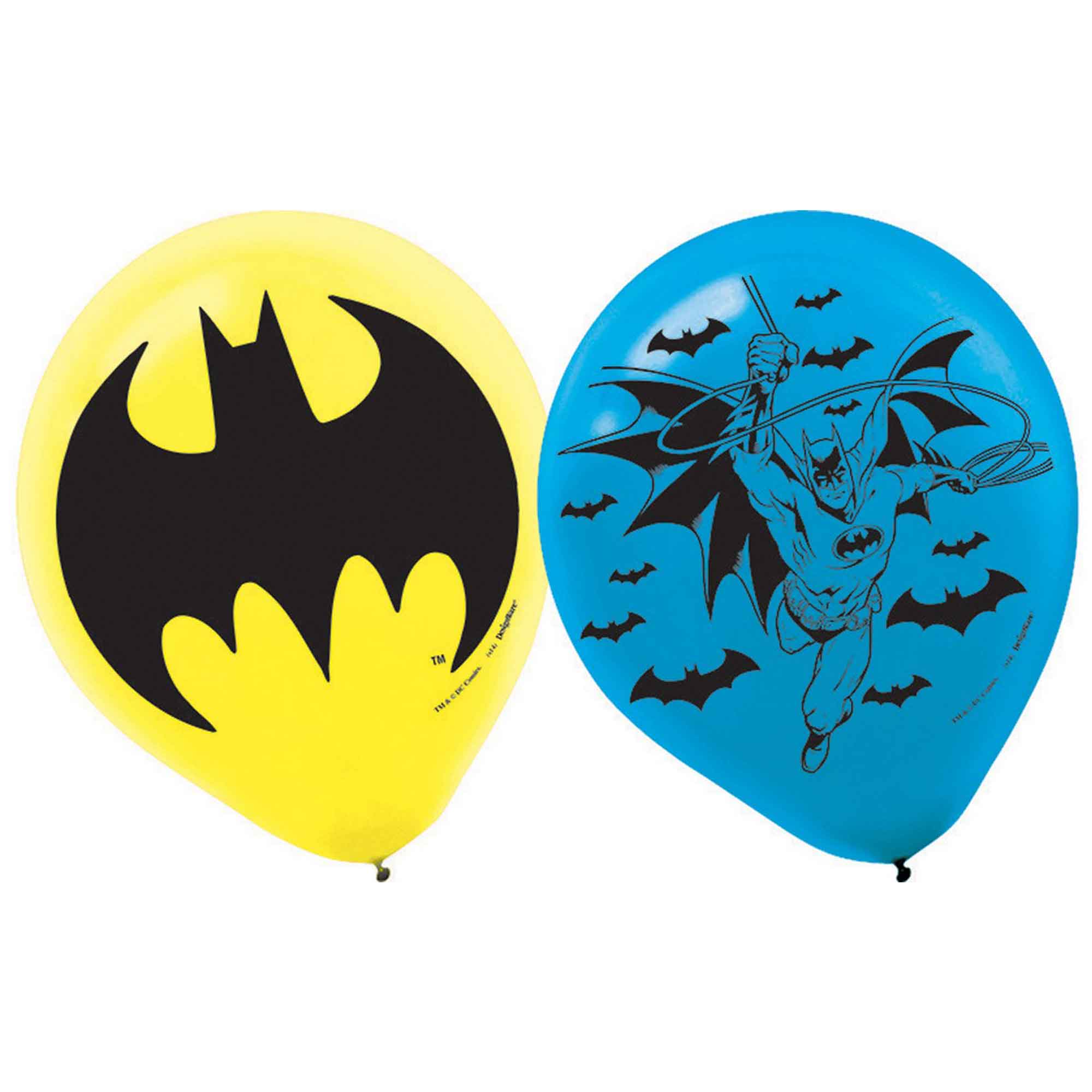 Batman Latex Balloons - 30cm 6 Pack Default Title
