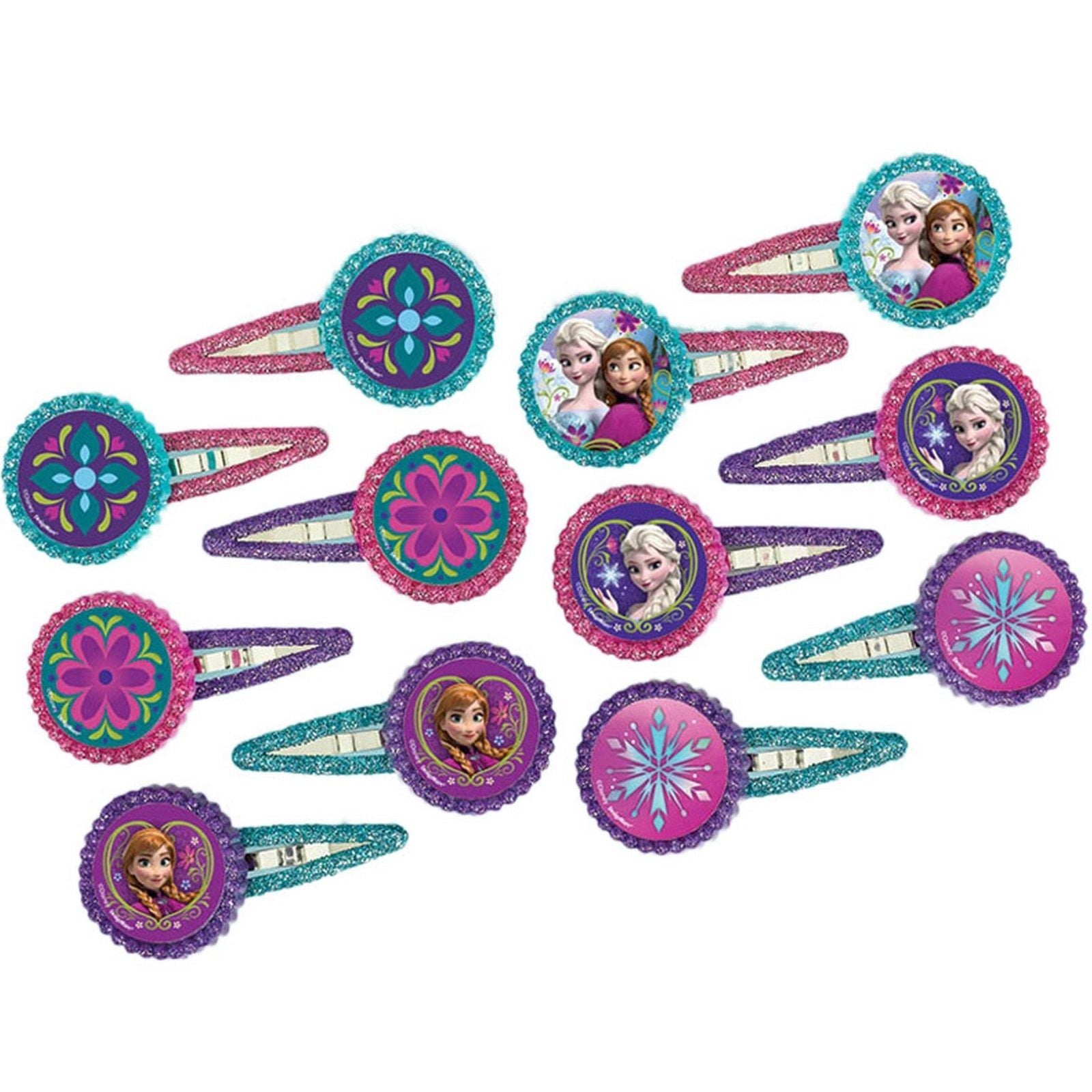 Frozen Hair Clips Favor - 12 Pack Default Title