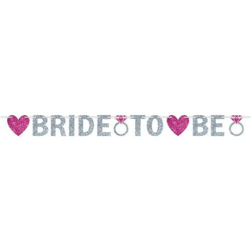 Bride to Be Glitter Banner 3.6m Default Title