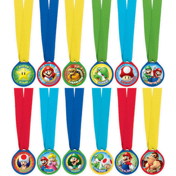 Super Mario Brothers Mini Award Medals - 12 Pack Default Title