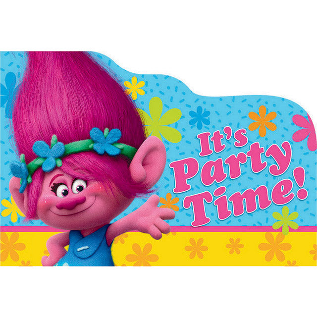 Trolls Postcard Invitations - 8 Pack Default Title