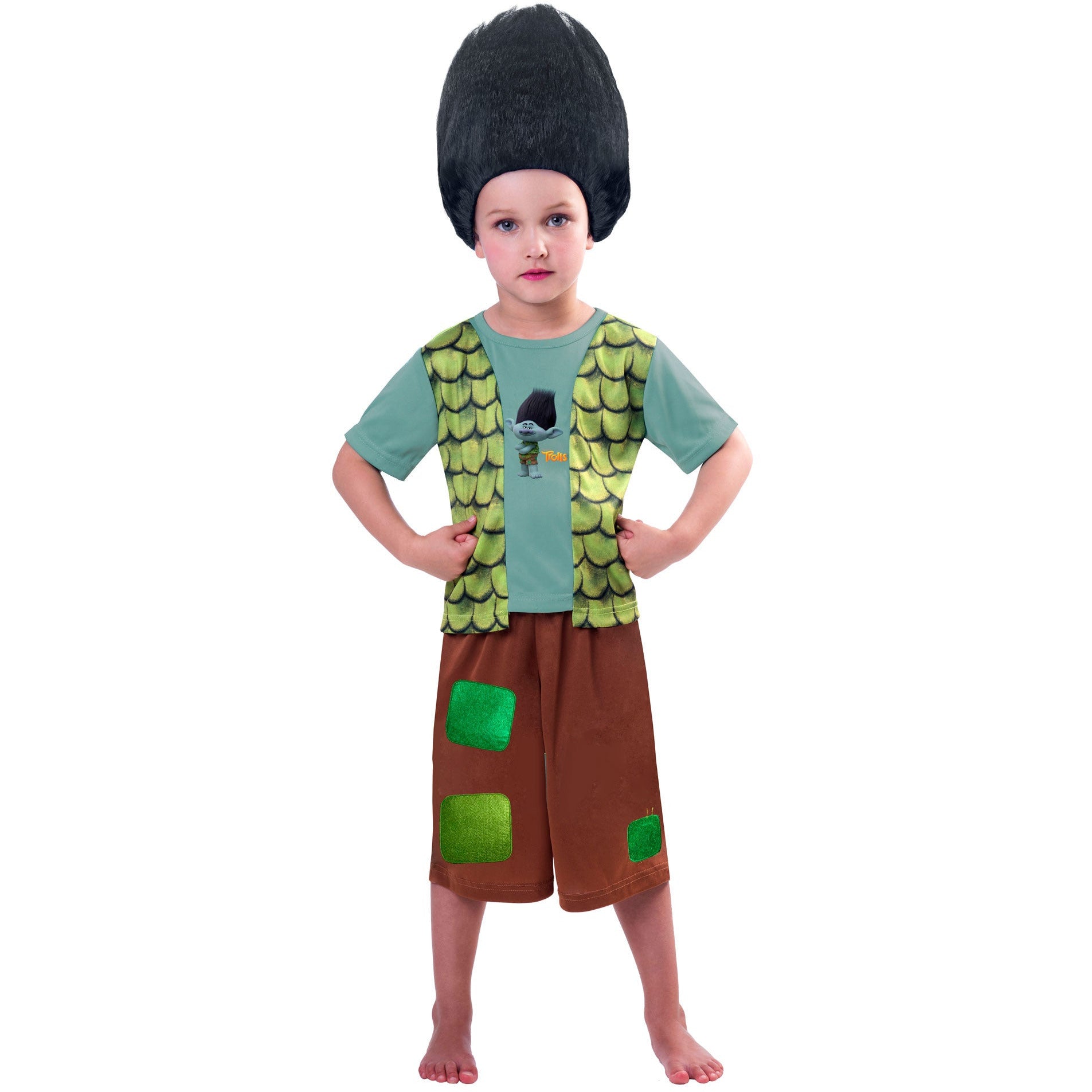 Trolls Boys Branch Costume and Wig - 5 to 7 Years Default Title