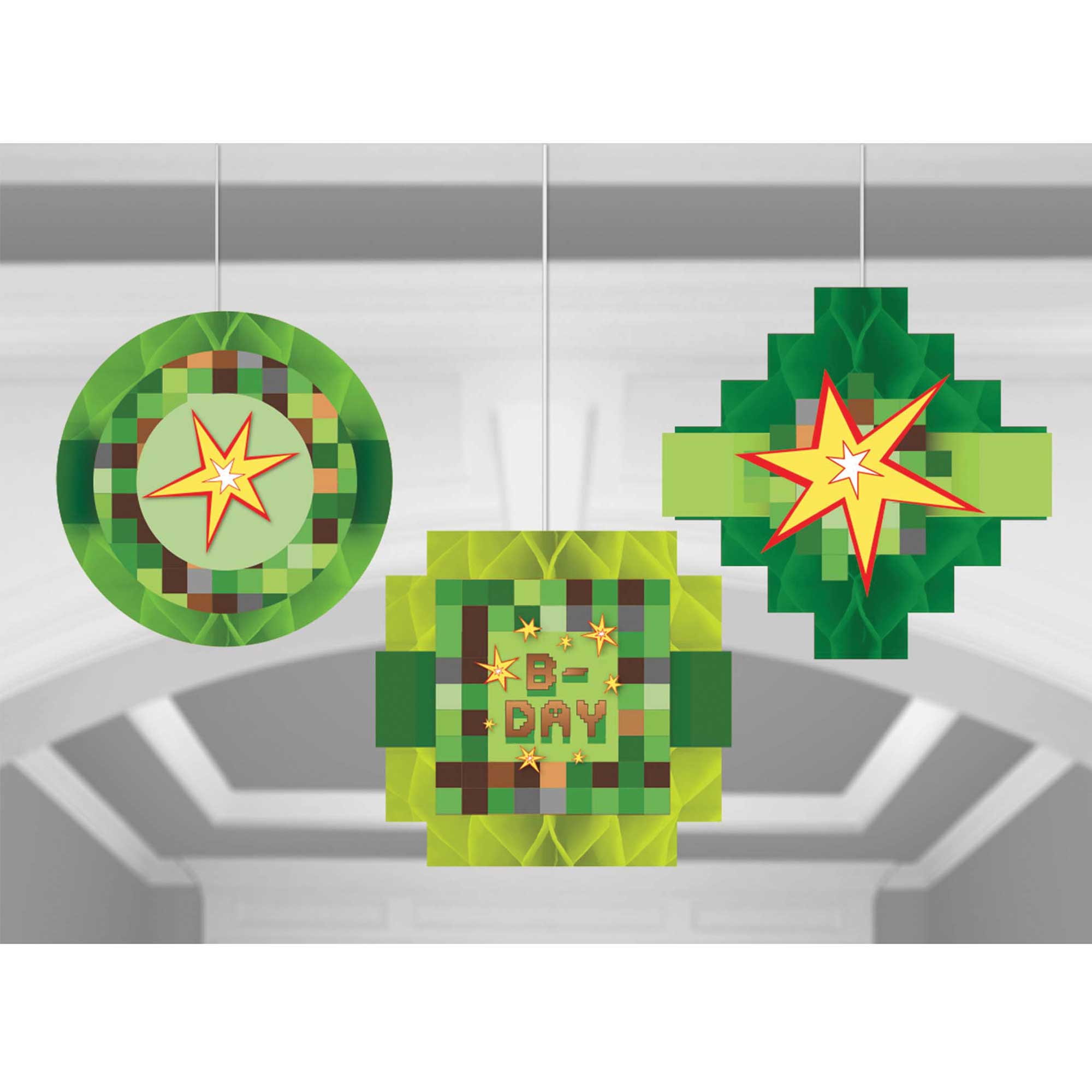 TNT Party! Honeycomb Hanging Decorations - 3 Pack Default Title