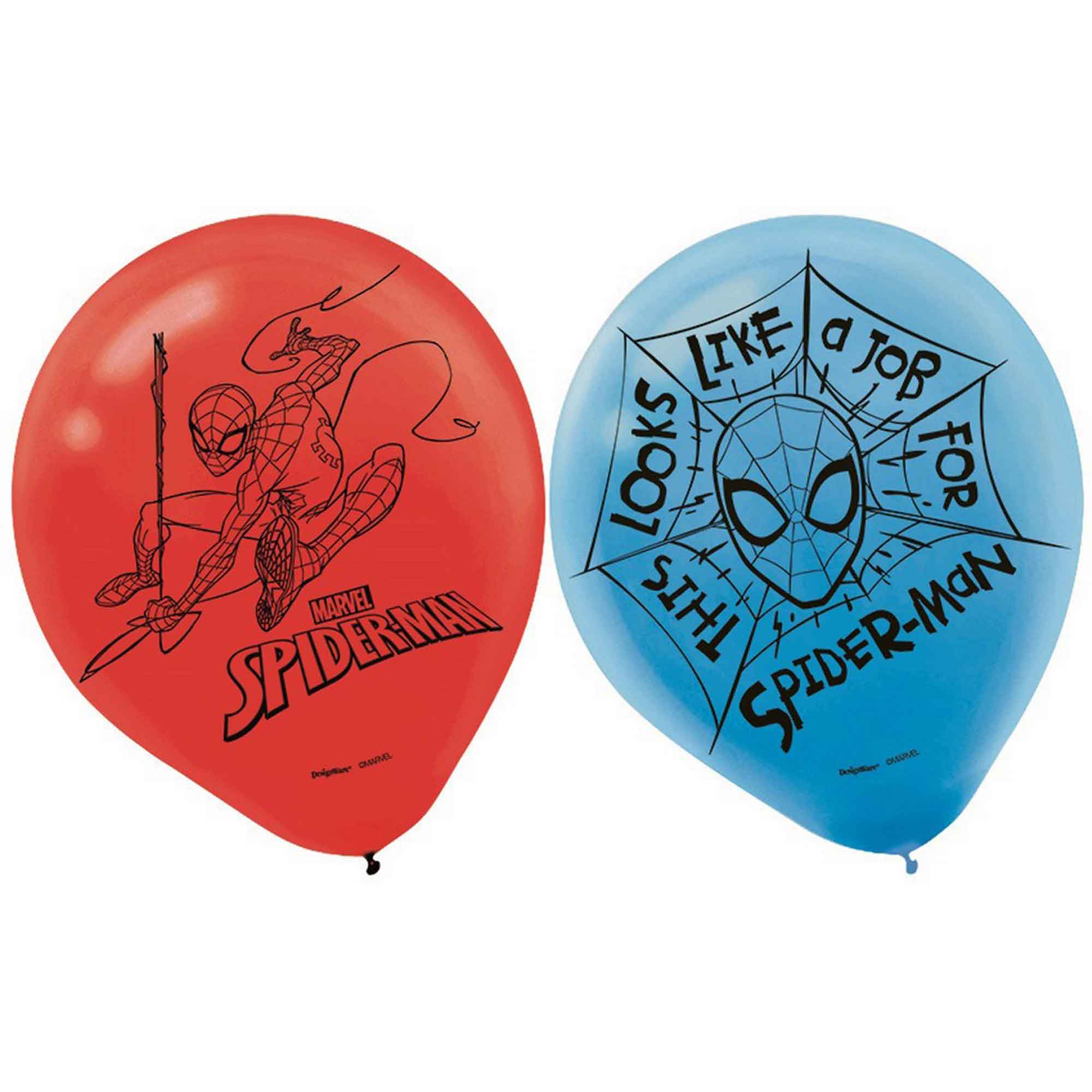 Spider-Man Webbed Wonder Latex Balloons - 30cm 6 Pack Assorted Default Title