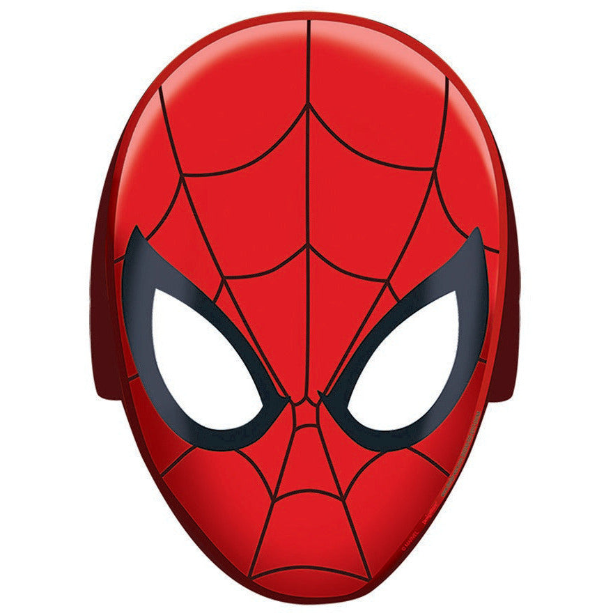 Spider-Man Webbed Wonder Paper Masks with Elastic Strap - 8 Pack Default Title