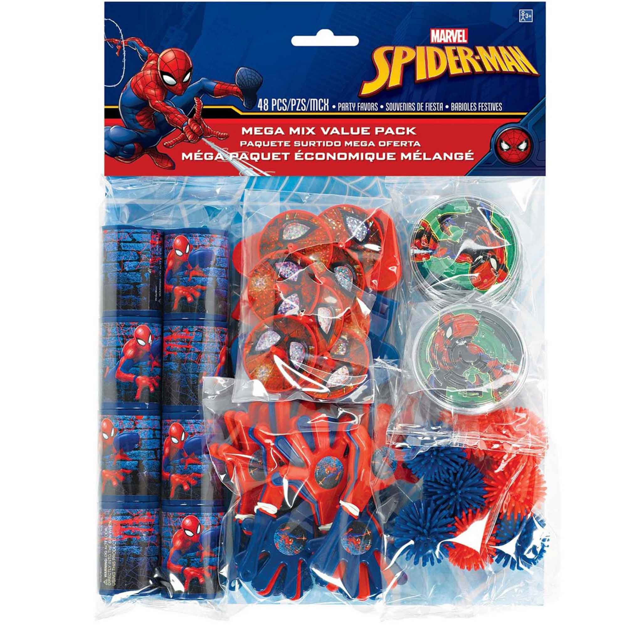Spider-Man Webbed Wonder Mega Mix Favors Value Pack - 48 Pack Default Title
