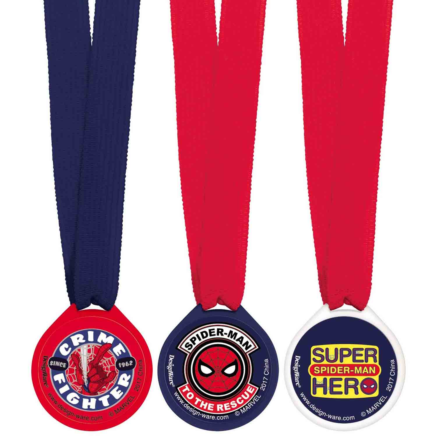 Spider-Man Webbed Wonder Award Medals - 12 Pack Default Title