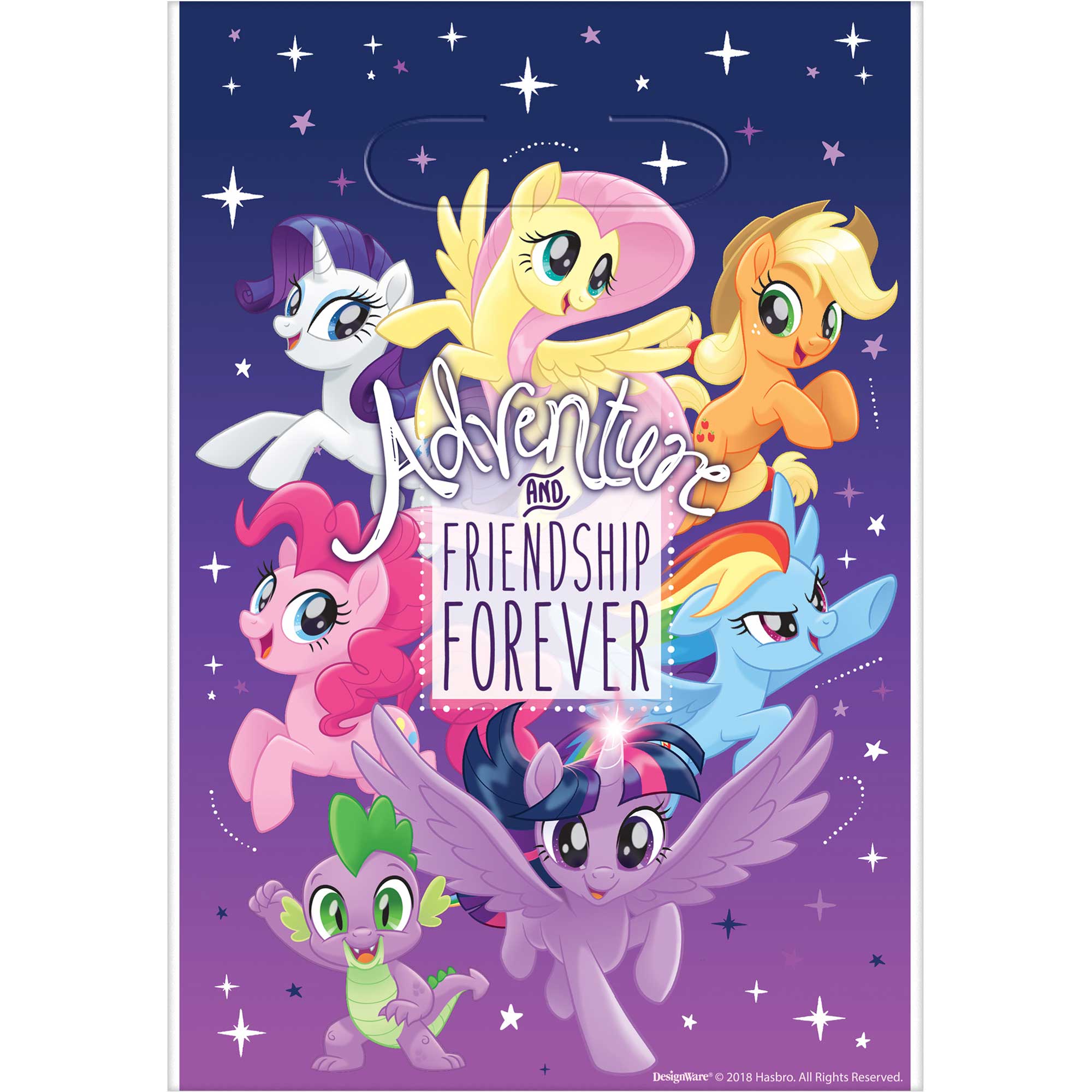 My Little Pony Friendship Adventures Folded Loot Bags - 23cm 8 Pack Default Title