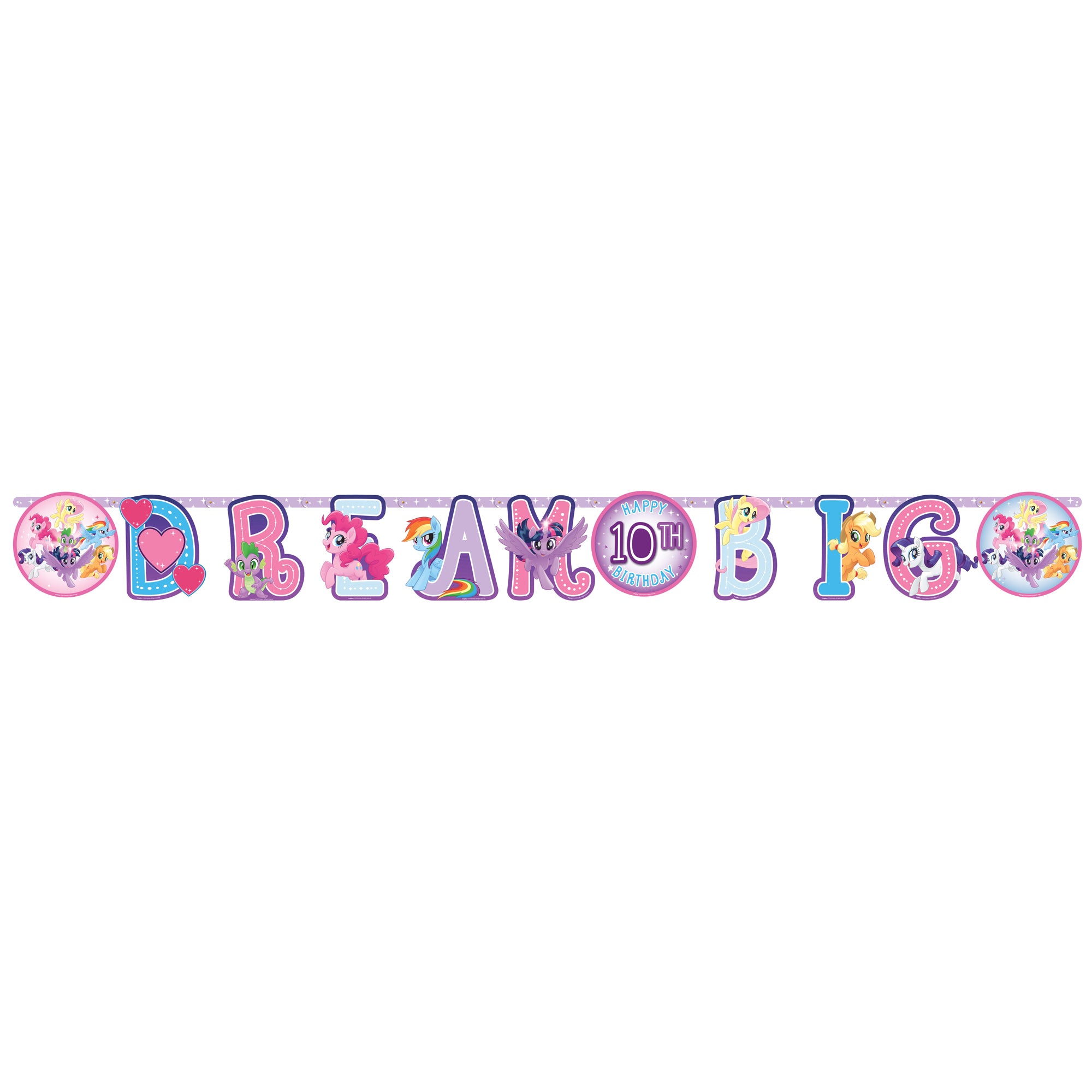 My Little Pony Friendship Adventures Jumbo Add-An-Age Letter Banner Default Title