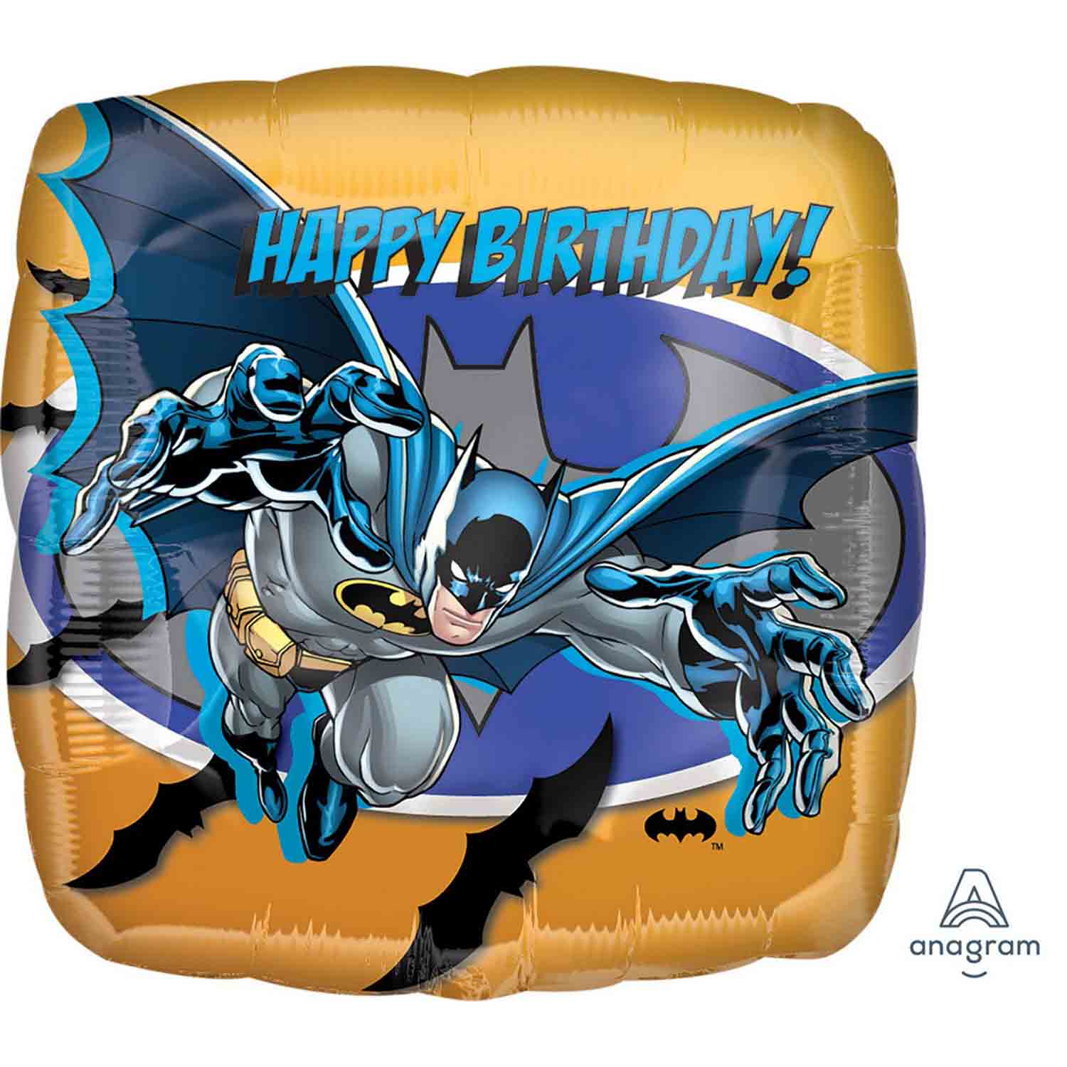Batman Happy Birthday Foil Balloon Standard HX - 45cm Default Title