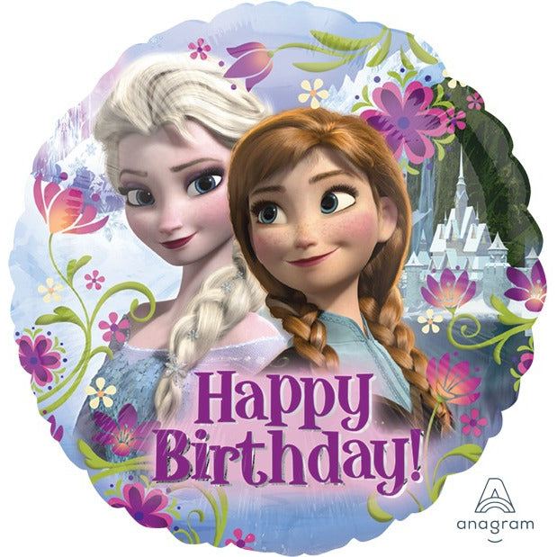 Frozen Happy Birthday Foil Balloon Standard HX - 45cm Default Title