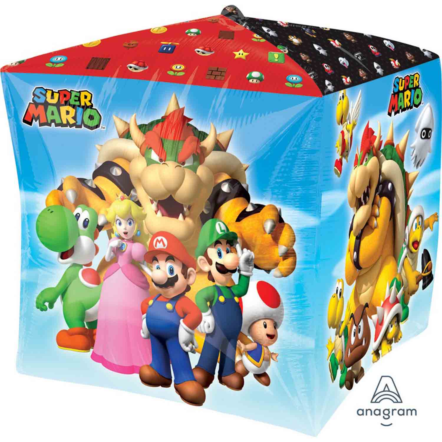 Super Mario Brothers Foil Balloon UltraShape Cubez - 38x38cm Default Title