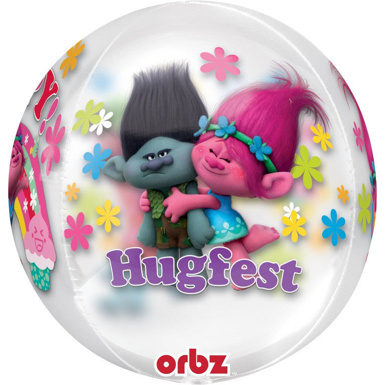 Trolls Clear Foil Balloon Orbz XL - 38x40cm Default Title