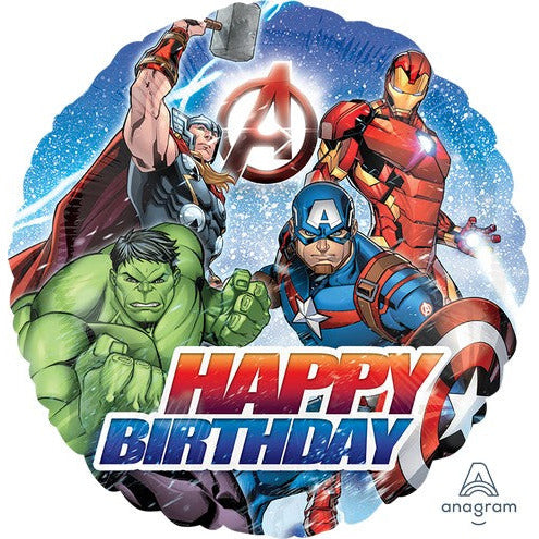 Marvel Avengers Happy Birthday Foil Balloon Standard HX - 45cm Default Title
