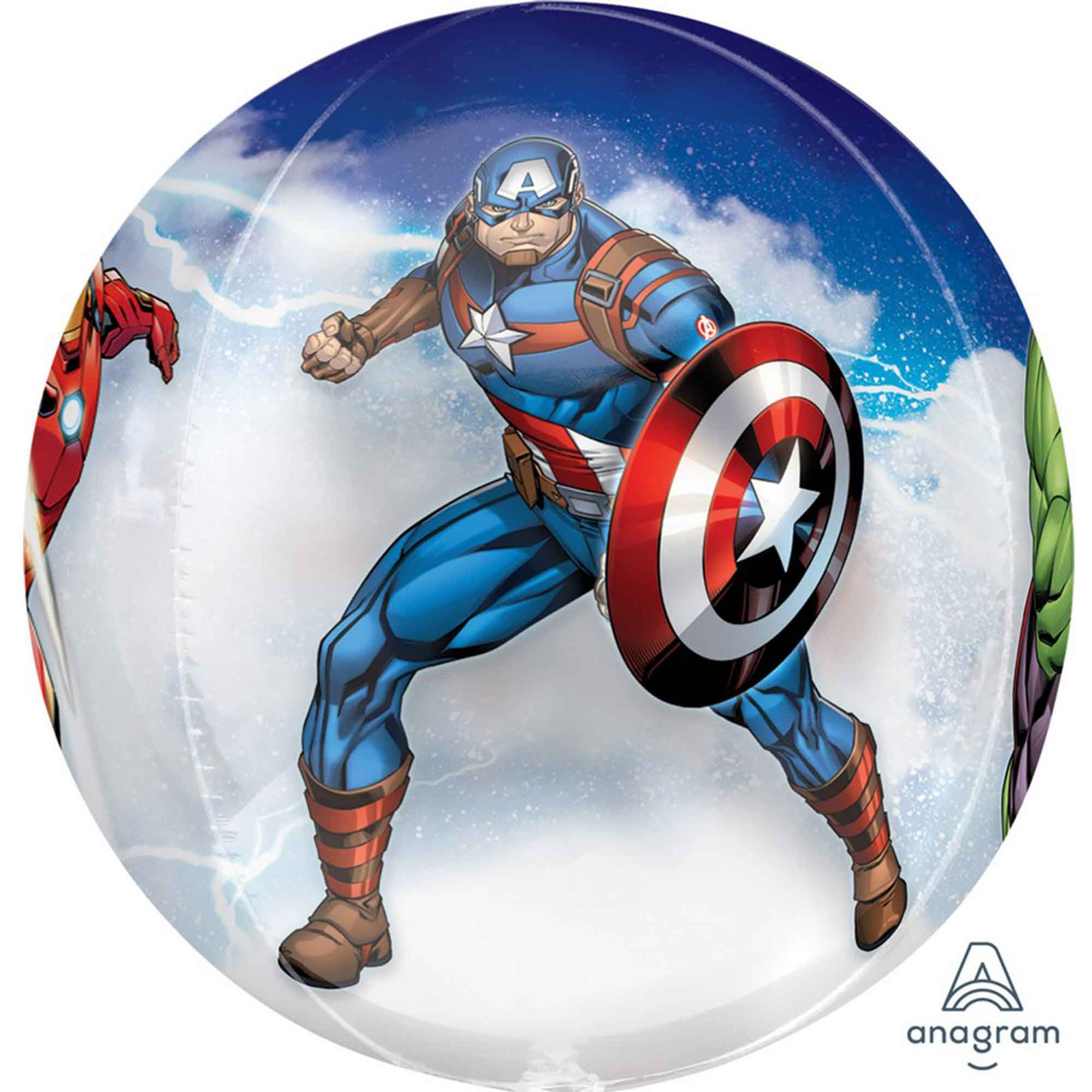 Marvel Avengers Clear Orbz XL Clear Balloon - 38x40cm Default Title