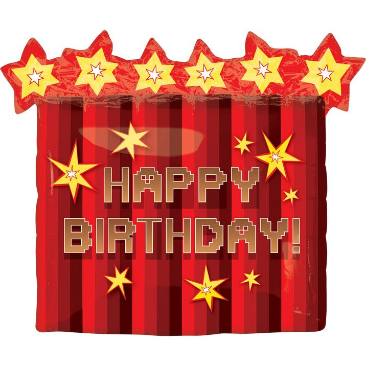 TNT Party! Dynamite Happy Birthday Foil Balloon SuperShape - 63x58cm Default Title